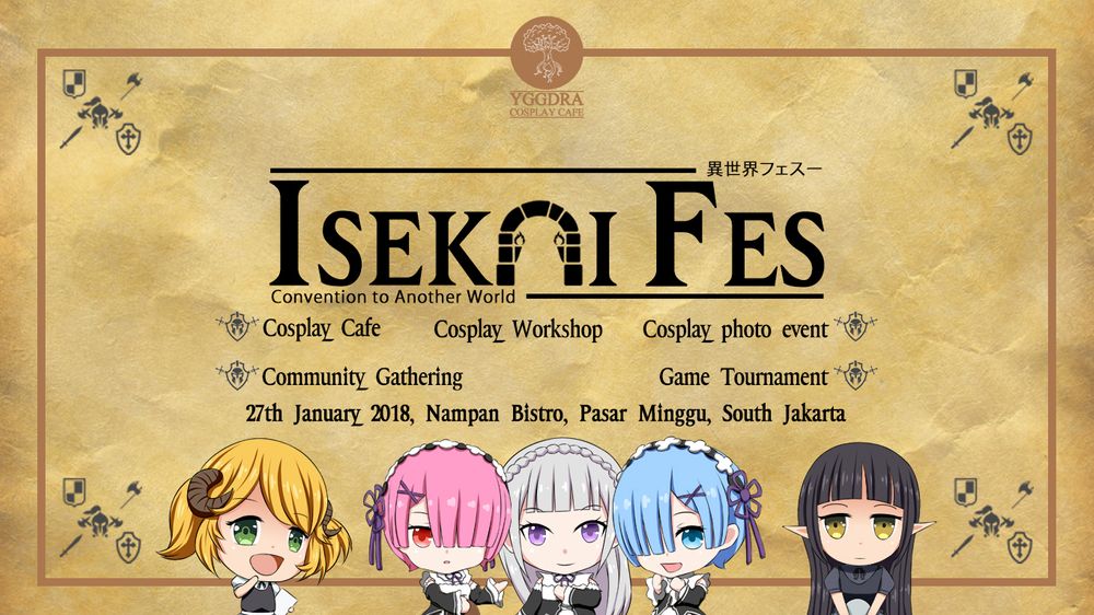 Bersiaplah Pergi ke Isekai di Event IsekaiFes, 27 Januari 2018