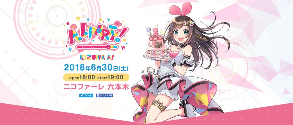 30 Juni nanti, Kizuna Ai Ulang Tahun