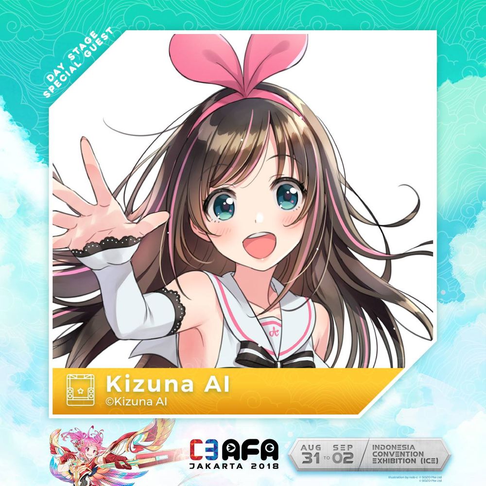 Hai, Domo! Kizuna Ai Bakal Hadir di C3 AFA Jakarta 2018!