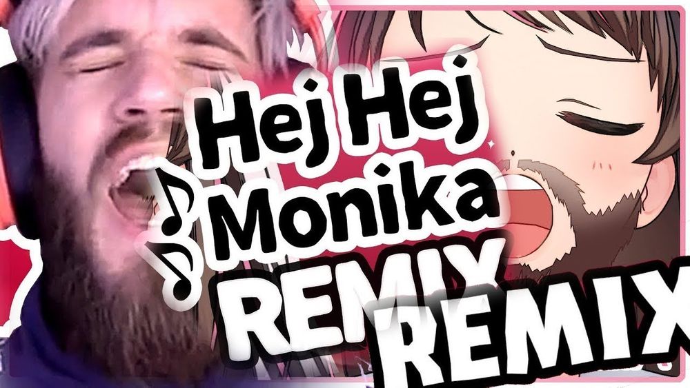 Pewdiepie Akhirnya Menonton Nyanyian "Hej Hej Monika" dari Kizuna Ai!