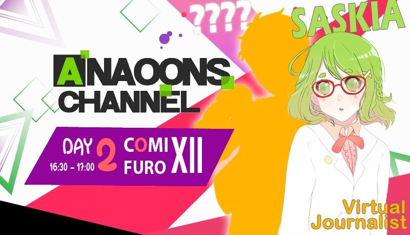 Saskia Naoon, Vtuber Jurnalis Anaoons Akan Hadir di Hari Kedua Comifuro 2019!