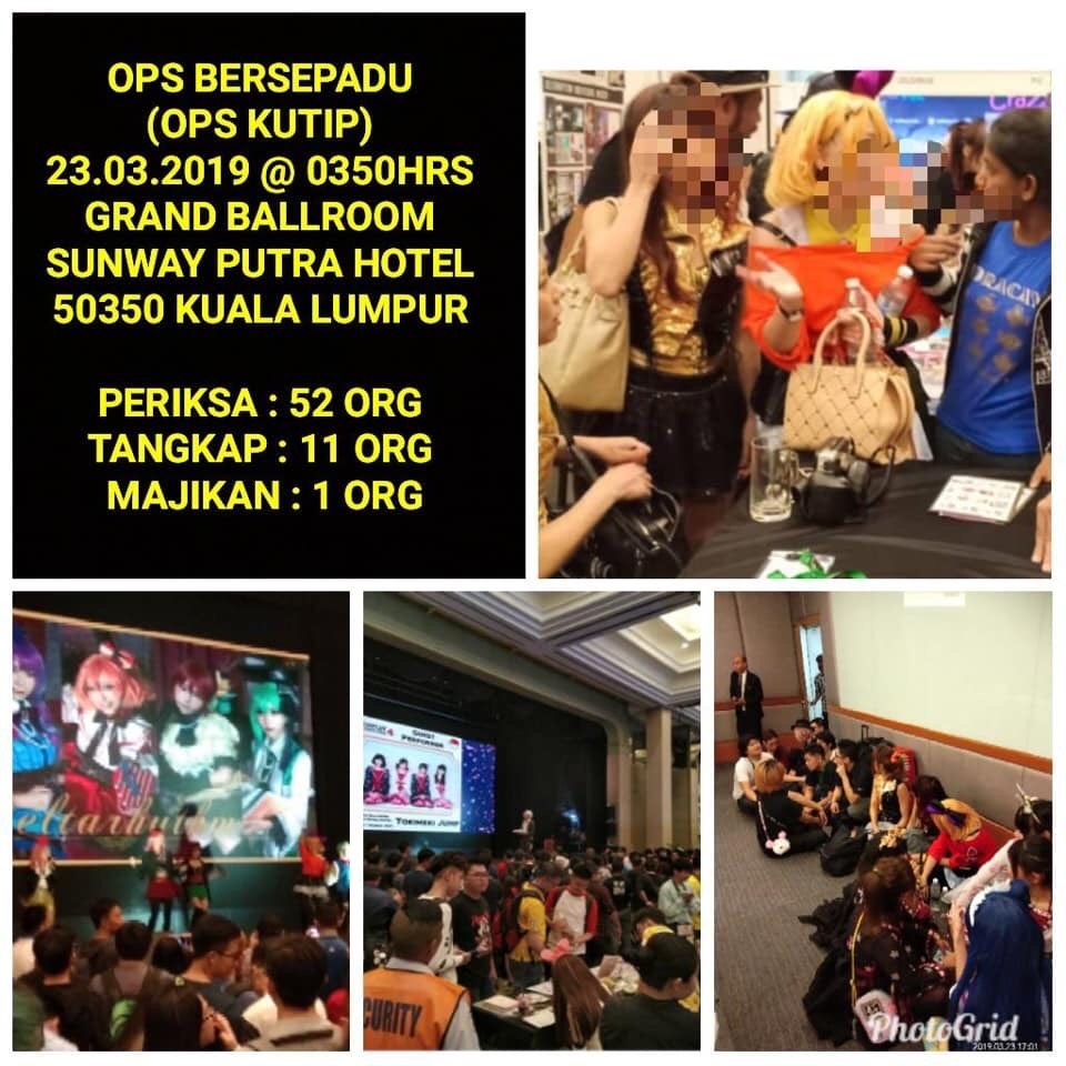 Tanpa Izin Resmi, 52 Cosplayer Diperiksa dan 11 Ditahan pada Event Cosplay Malaysia